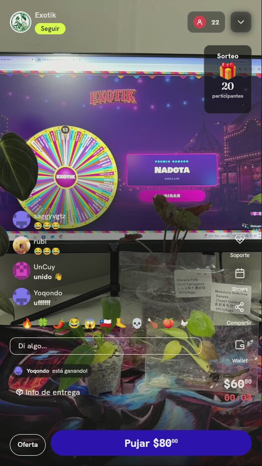 Tres tiros en ruleta Exotik