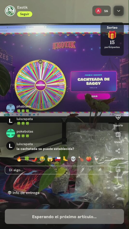Tiros de ruleta Exotik