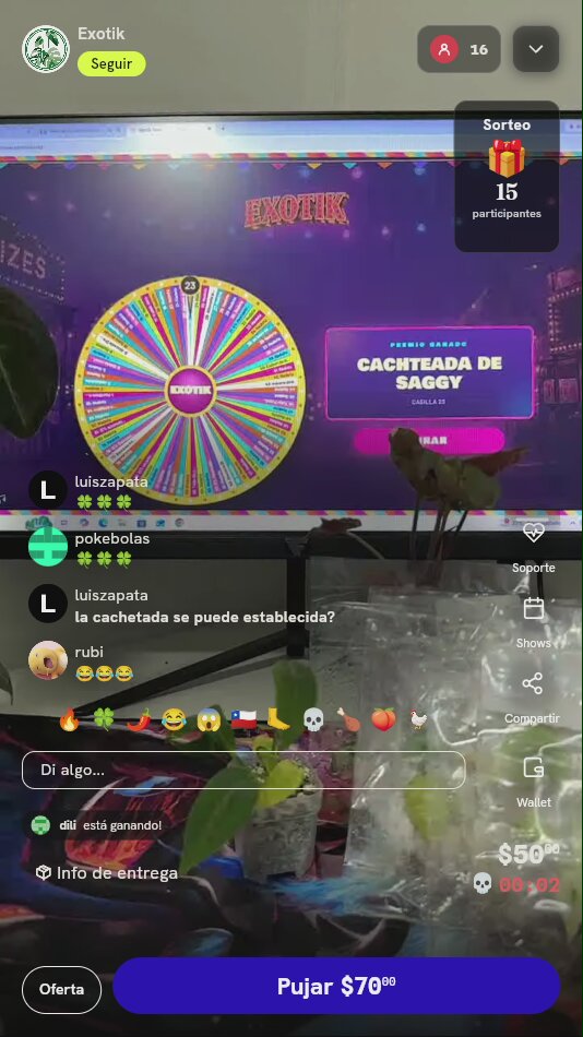 15 Tiros de Ruleta Exotik
