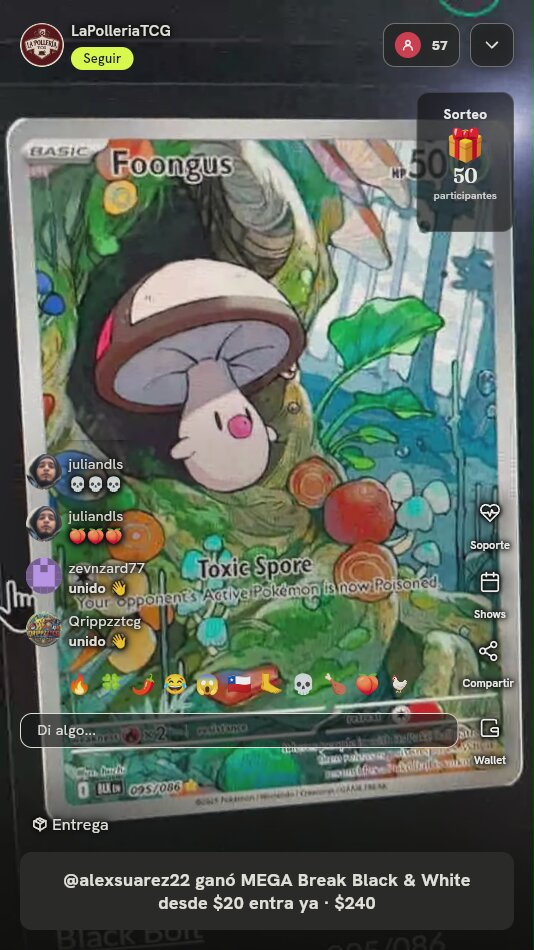 Carta Pokémon Foongus Black Bolt