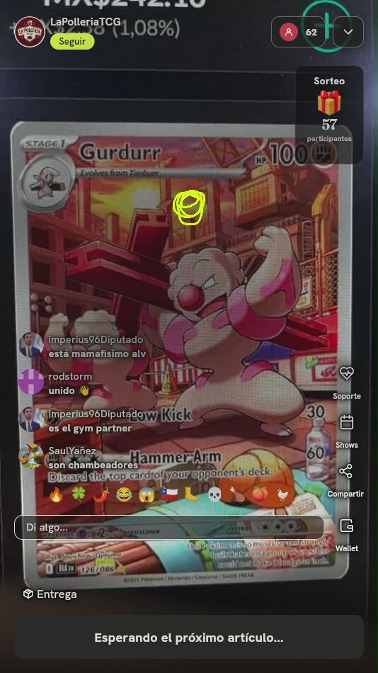 Carta Pokémon Gurdurr Illustration Rare
