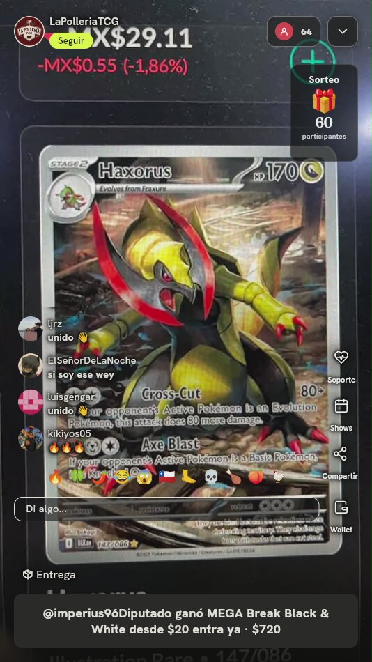 Carta Pokémon Haxorus Black Bolt 147/086