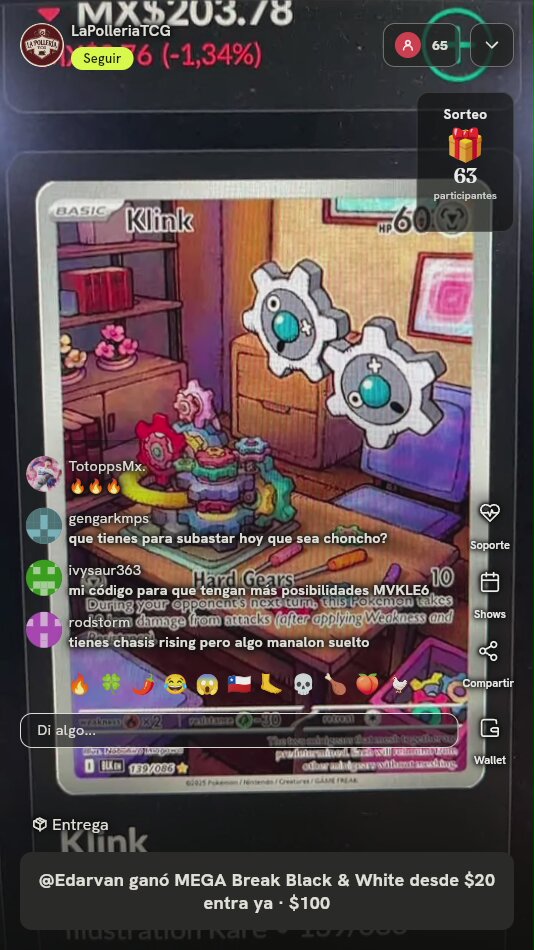 Carta Pokémon Klink 139/086 Black Bolt
