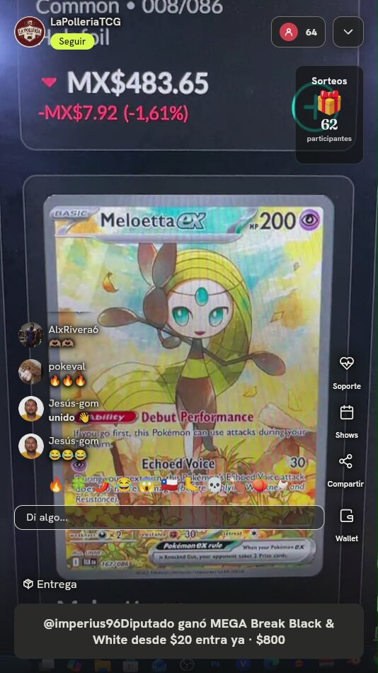 Meloetta ex Black Bolt 167/086