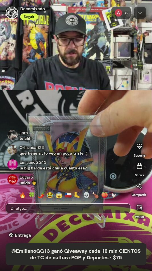 Carta Upper Deck Platinum Big Barda