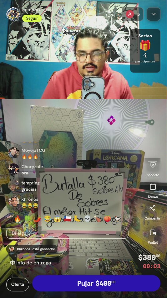 Batalla de Sobres Pokémon TCG