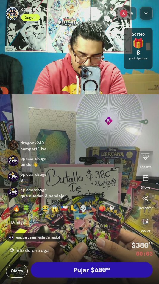 4 Sobres Pokémon TCG
