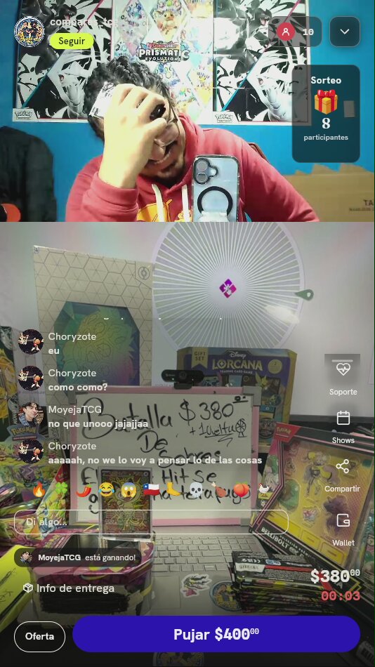 Batalla de sobres Pokémon TCG