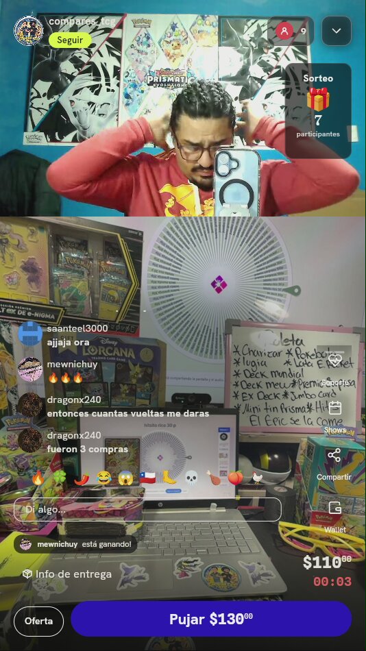 Giro en ruleta de premios Pokémon