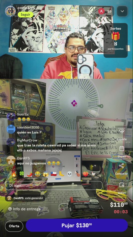 Tiro en ruleta Pokémon TCG