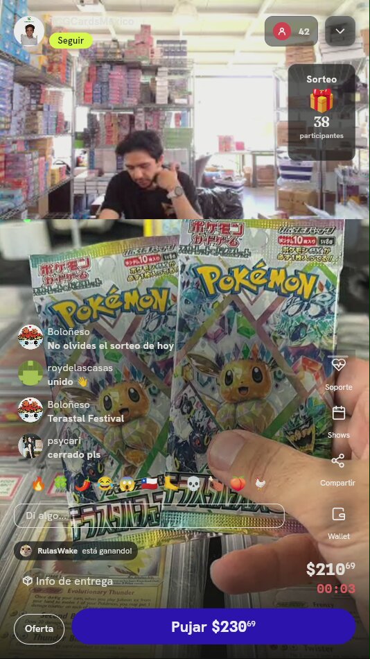 2 Sobres Pokémon Terastal Festival ex