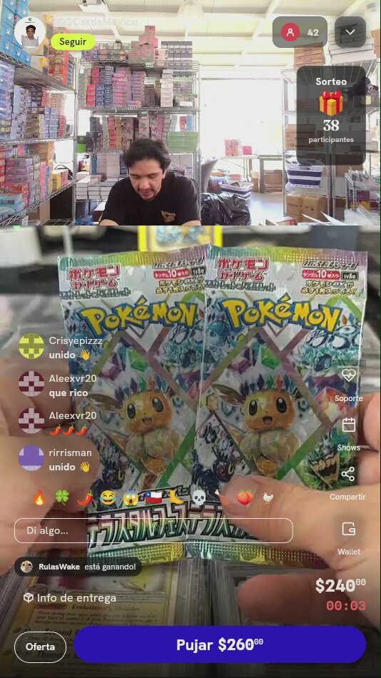 2 Sobres Pokémon Terastal Festival ex