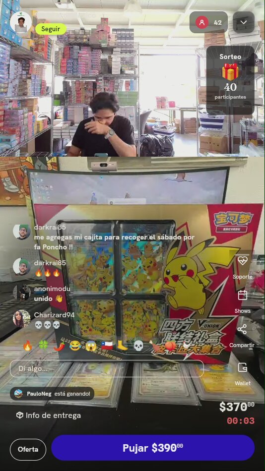 Caja Pikachu V-UNION Chino TCG