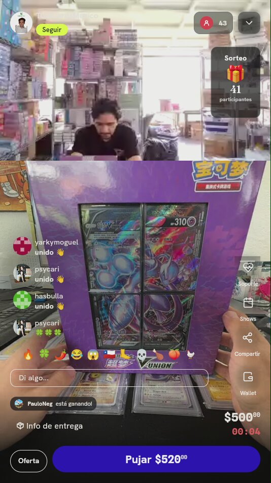 Caja Mewtwo V-UNION Pokémon TCG