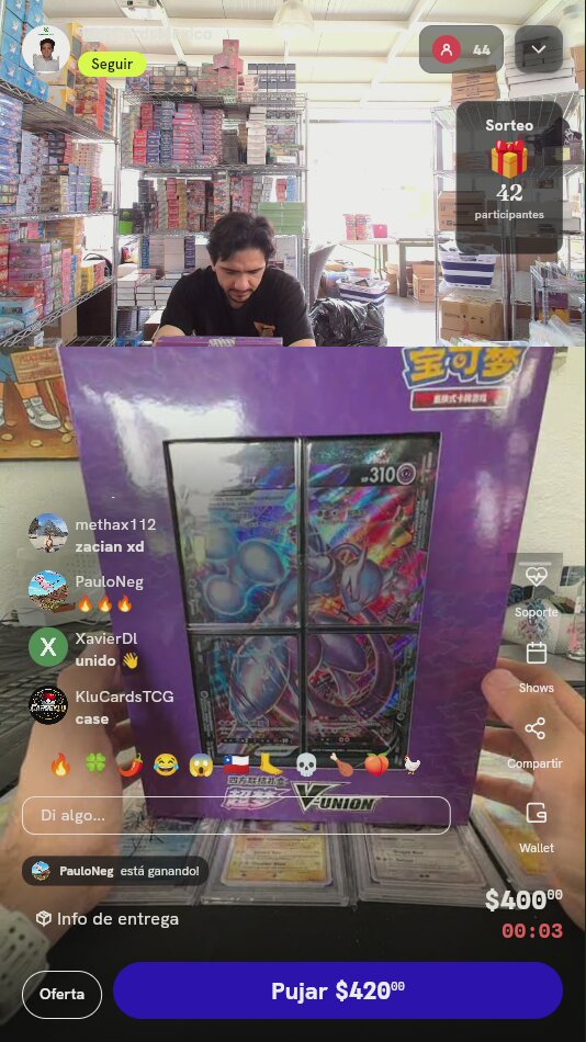 Caja de Regalo Mewtwo V-UNION