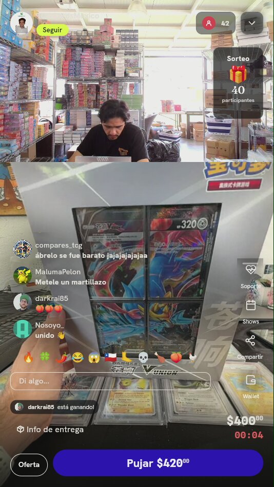 Caja Pokémon Zacian V-UNION Chino