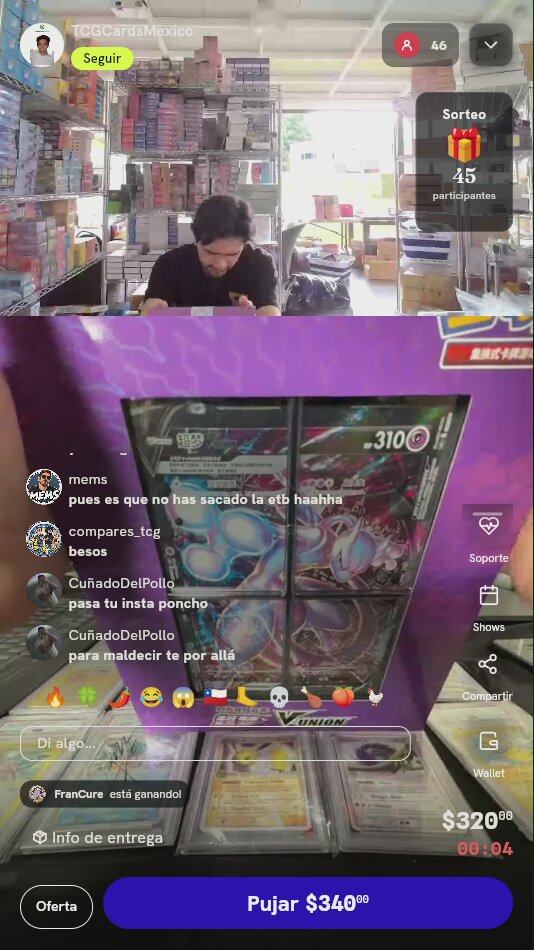 Caja Mewtwo V-UNION Pokémon TCG