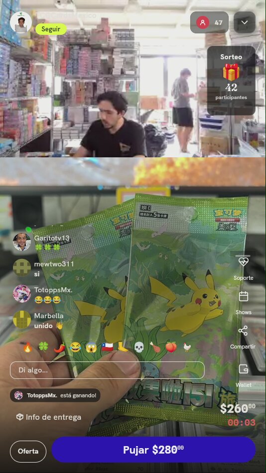 Sobres Pokémon TCG 151 Chino Simplificado