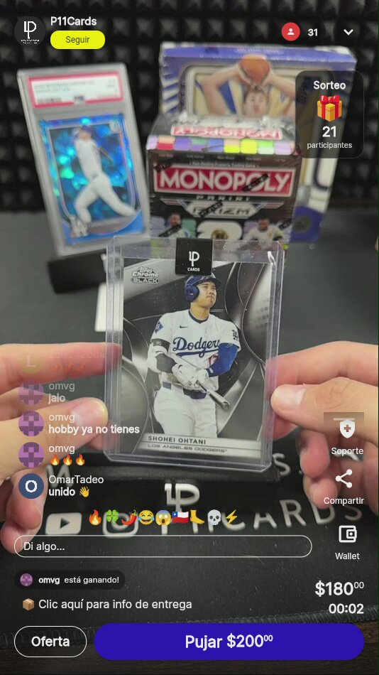 Shohei Ohtani Topps Chrome Black