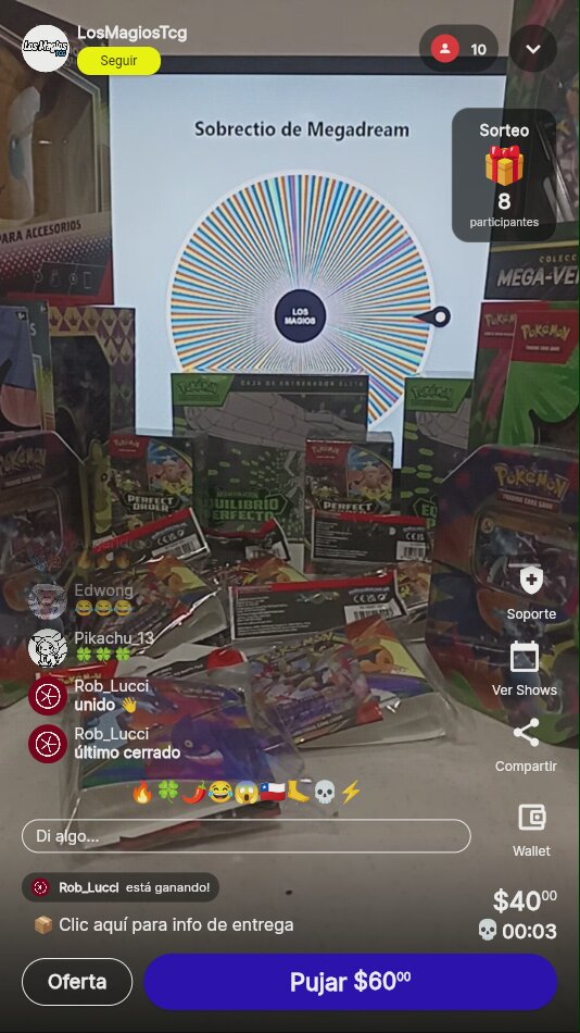 Pokémon Megadream Booster Cerrado