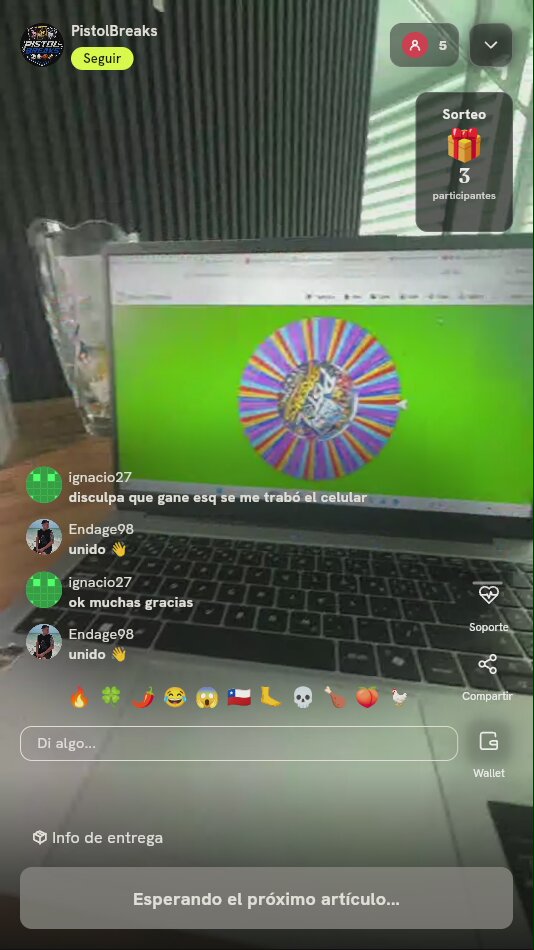 Paquete de 5 Giros de Ruleta