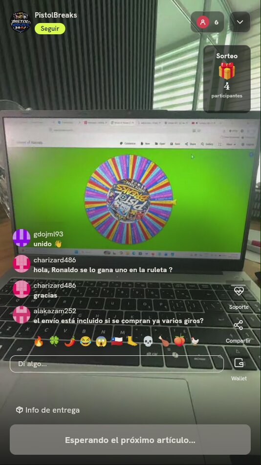 2 Giros de Ruleta de Tarjetas