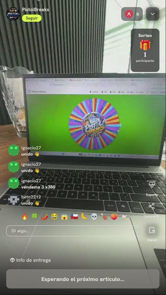 Paquete de 3 giros de ruleta
