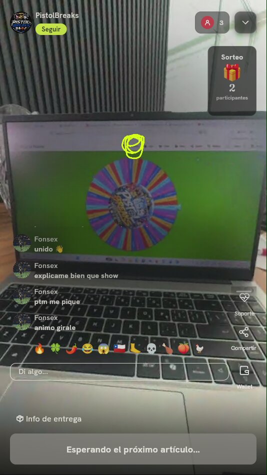Giro en Ruleta de Tarjetas Coleccionables