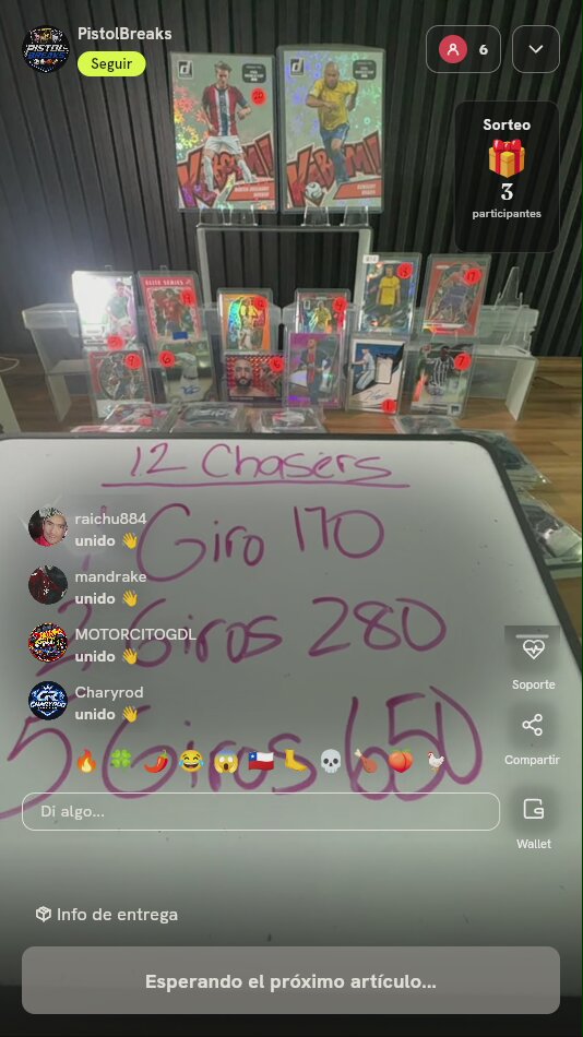 Giro de Ruleta de Tarjetas Deportivas