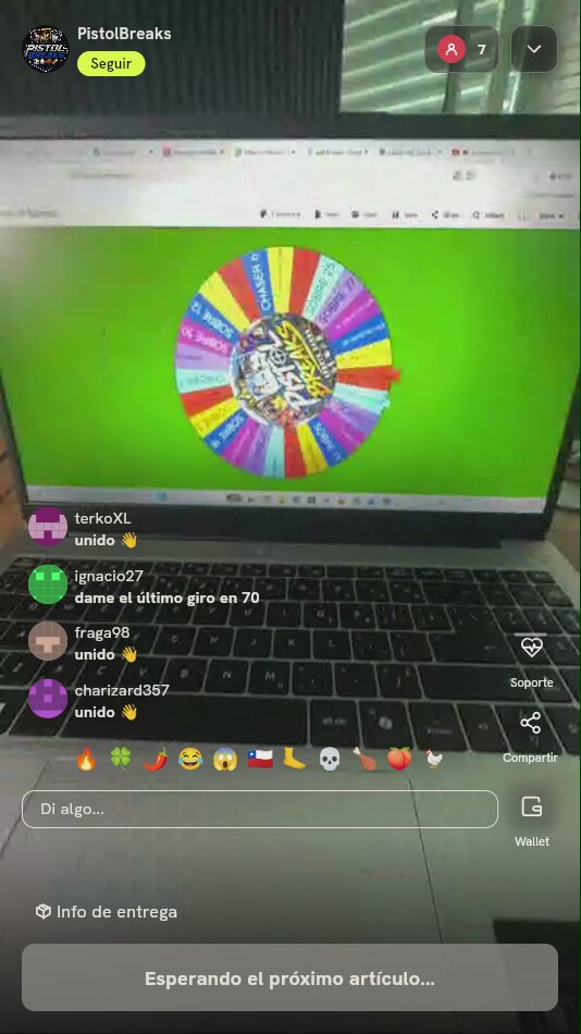 Dos giros de ruleta de cartas