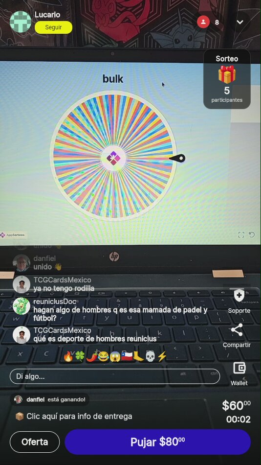 Ruleta de Bulk TCG