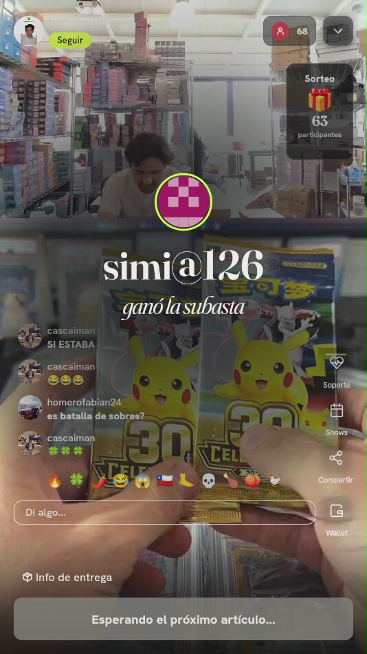 Sobres Pokémon 30th Celebration Chino
