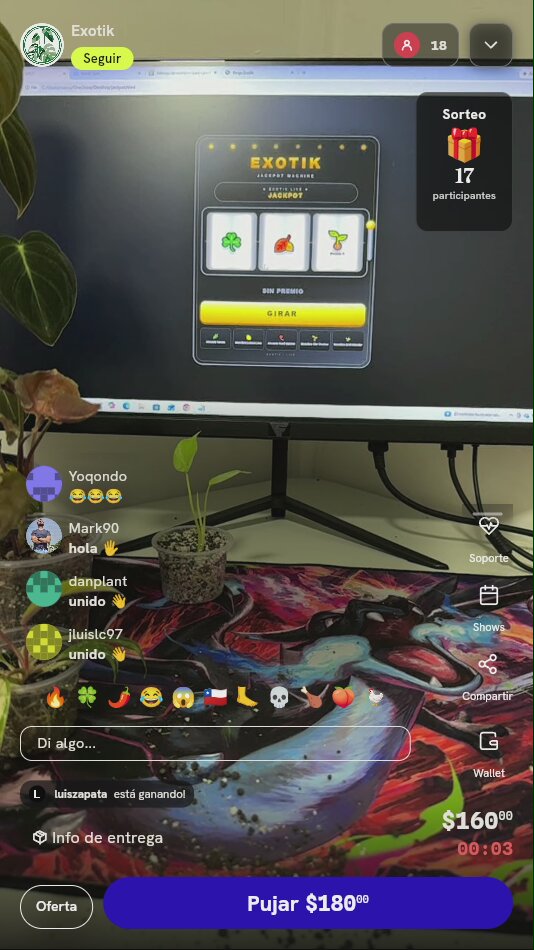 10 tiros en Jackpot Exotik