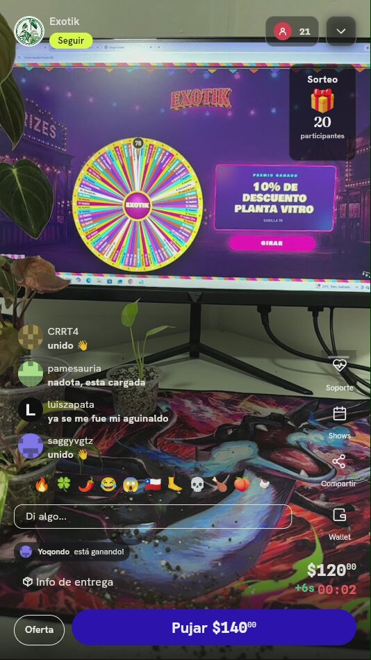 Participación en Ruleta de Plantas Exóticas