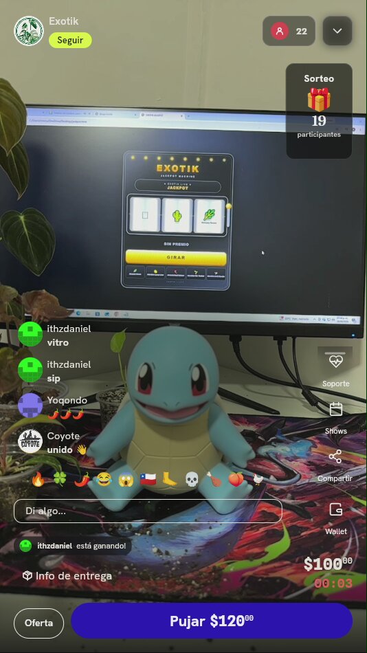 5 Giros en Jackpot Exotik