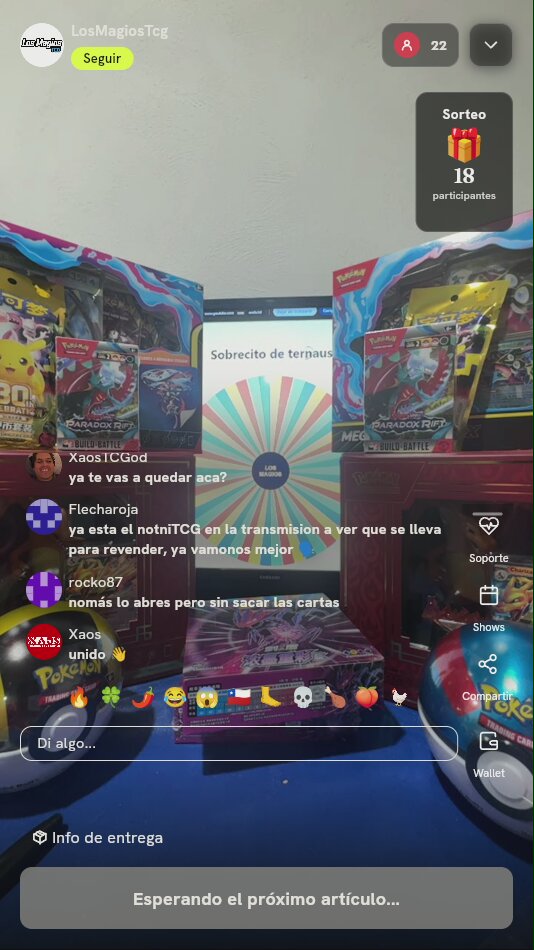 Giro en Ruleta de Pokémon TCG