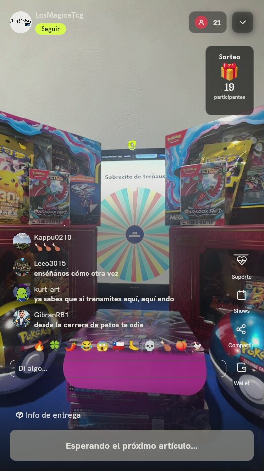 Giro en Ruleta Pokémon TCG