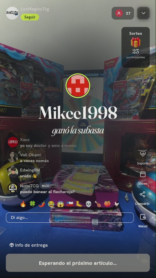 Giro en ruleta Pokémon TCG