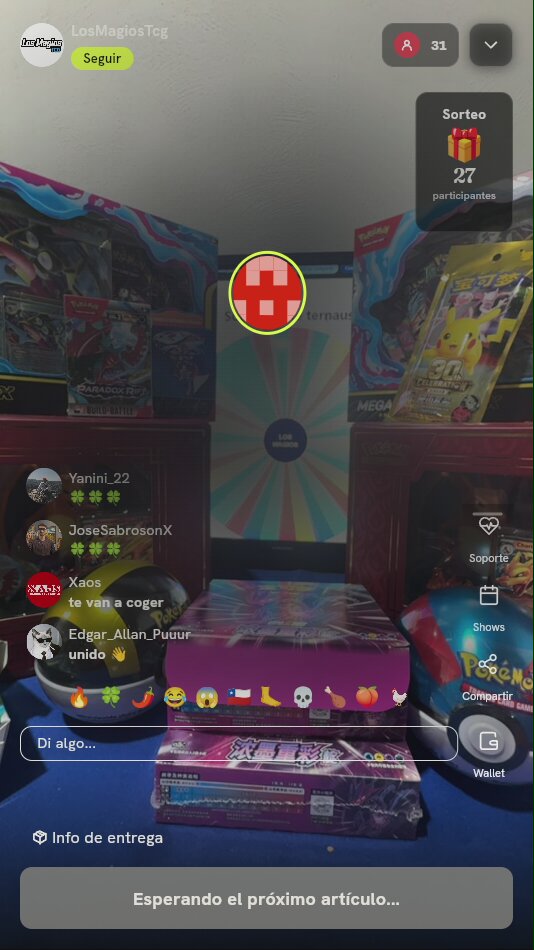 Giro en ruleta Pokémon TCG
