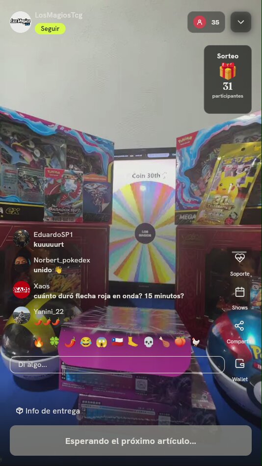 Giro en ruleta de premios