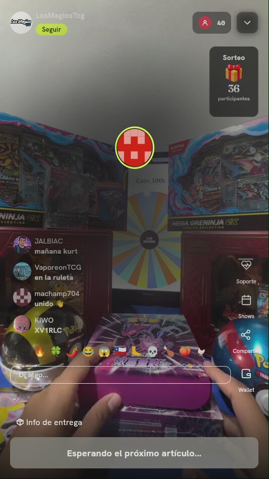 Giro en Ruleta de Premios Pokémon