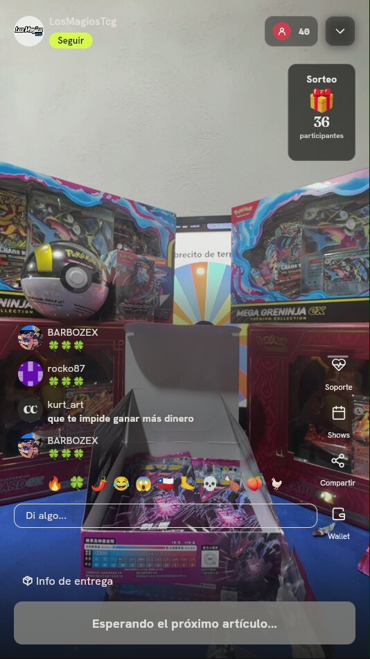 Giro en ruleta Pokémon TCG