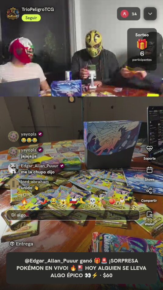 Sobre de Cartas Pokémon Chaos Rising