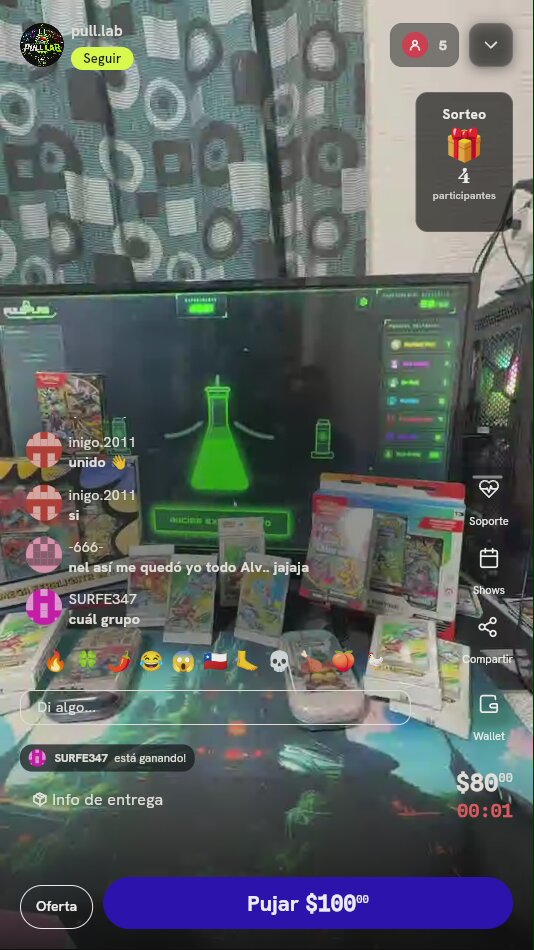 Tiro de ruleta Pokémon TCG