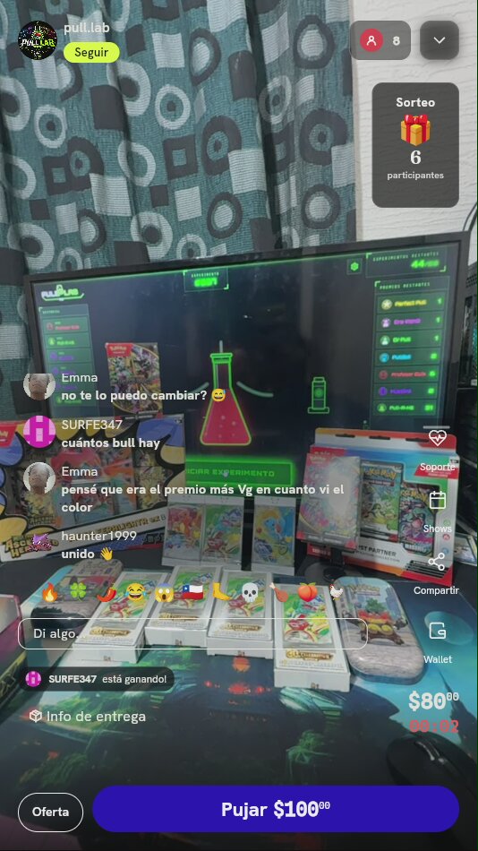 Giro Juego Experimento Pokémon TCG