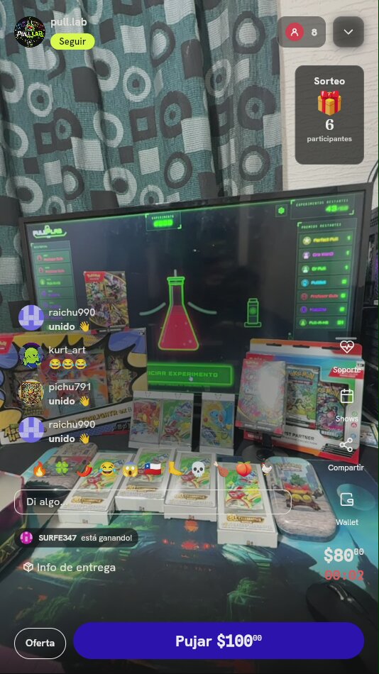 Entrada a Subasta Misteriosa Pokémon