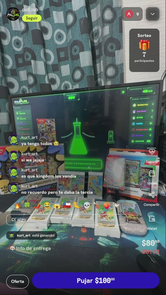 Tiro de Experimento Pull Lab Pokémon