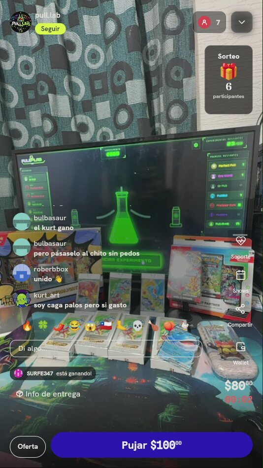 Entrada Experimento Pokémon TCG
