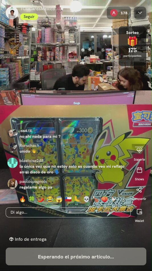 Caja Pikachu V-UNION Pokémon Chino