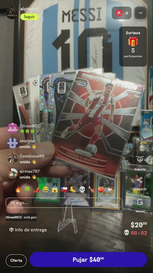 Lote de tarjetas Panini Prizm Fútbol